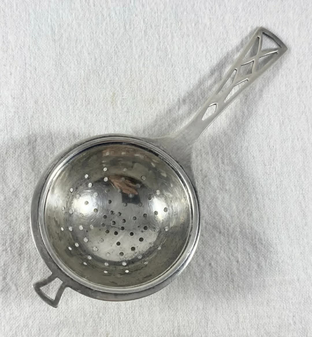 vtg Sterling Silver Tea Strainer Flatware # 4802- 5 1/4in- 24.22g- B7