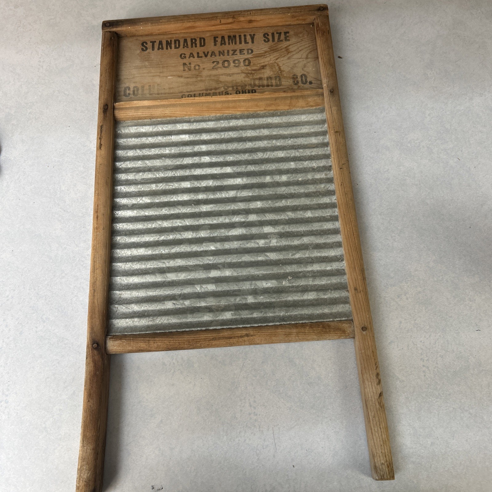 Vintage Sunny Land No 2090 Standard Family Size Columbus Washboard Company Ohio