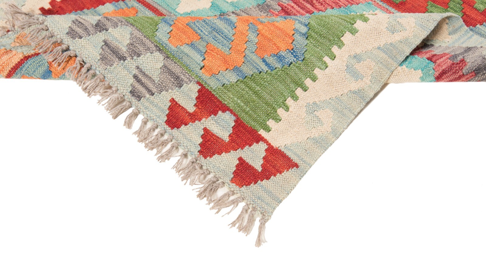 Kilim Afghan 95 5/16×30 5/16 in Hand Woven Oriental Carpet Wool Rug Kilim
