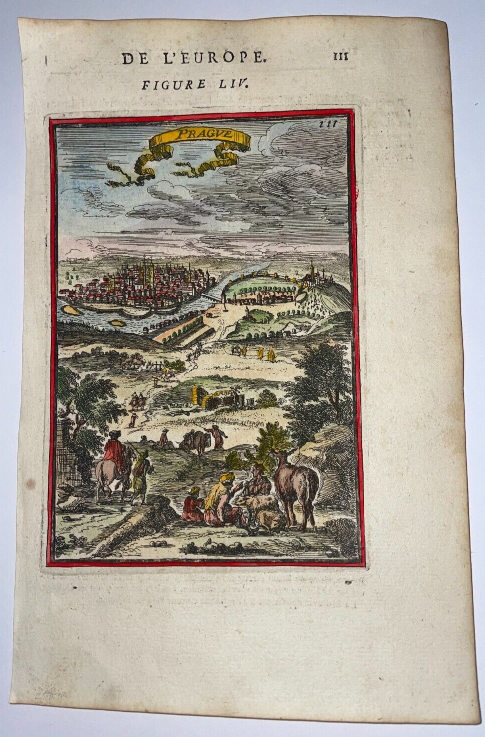 PRAG CZECH REPUBLIC 1683 ALAIN MANESSON MALLET ANTIQUE VIEW FRENCH EDITION