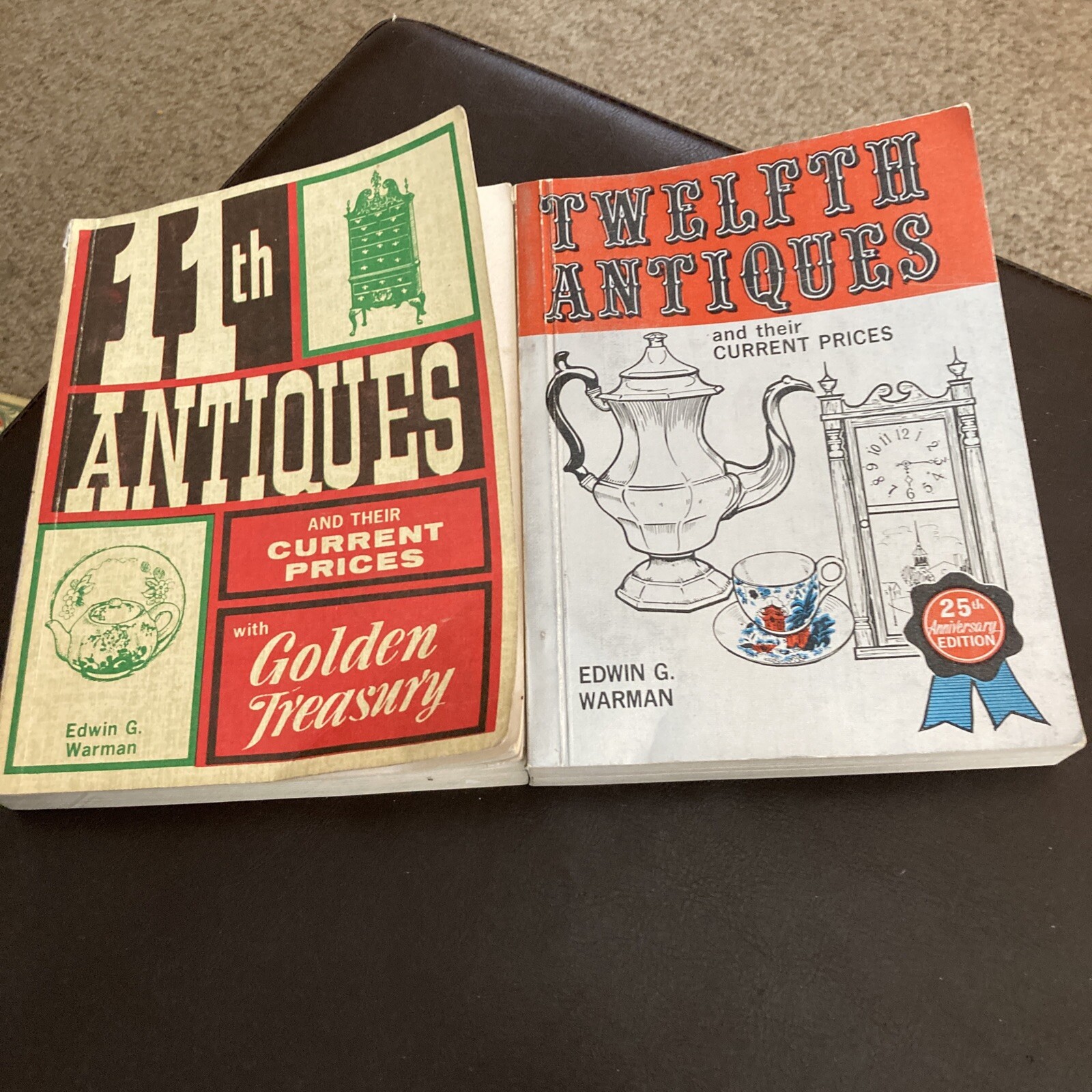 Lot of 2 – 11th and 12th Antiques and Current Prices by Edwin G Warman 1972 1975