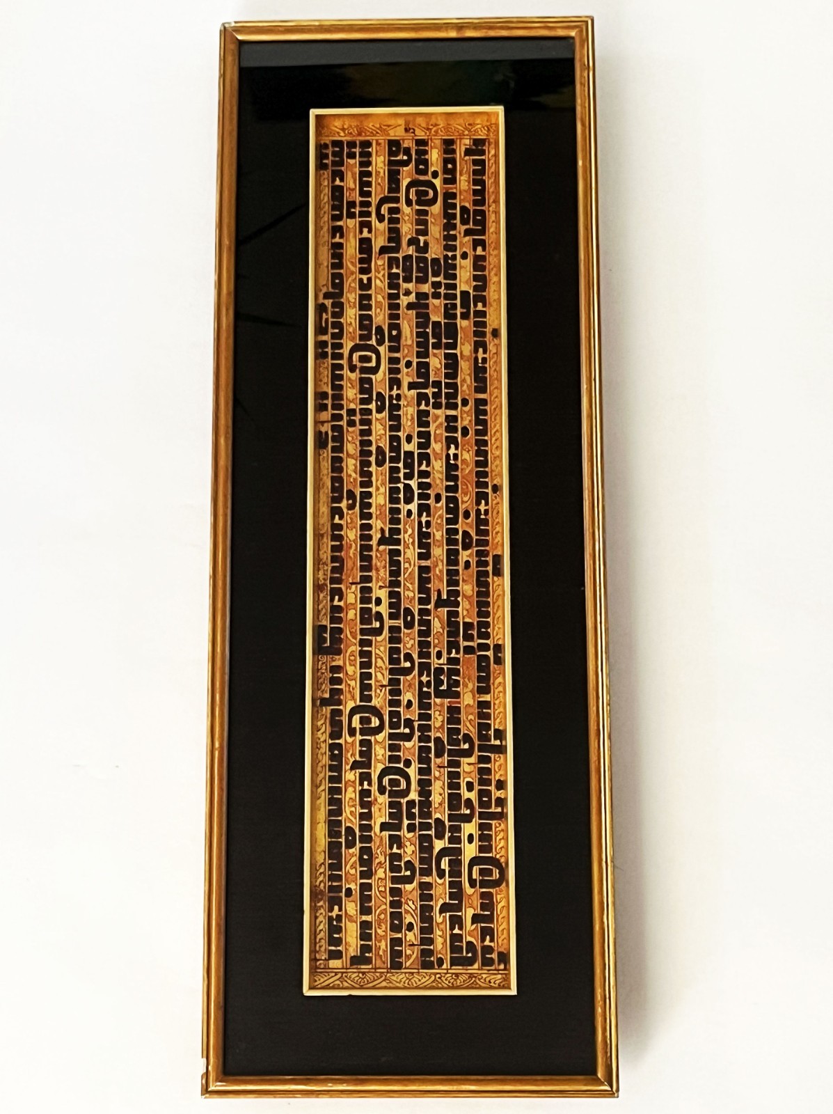 ANTIQUE BURMESE KAMMAVACA PALI BUDDHIST PRAYER PANEL TEXT MANUSCRIPT MYANMAR