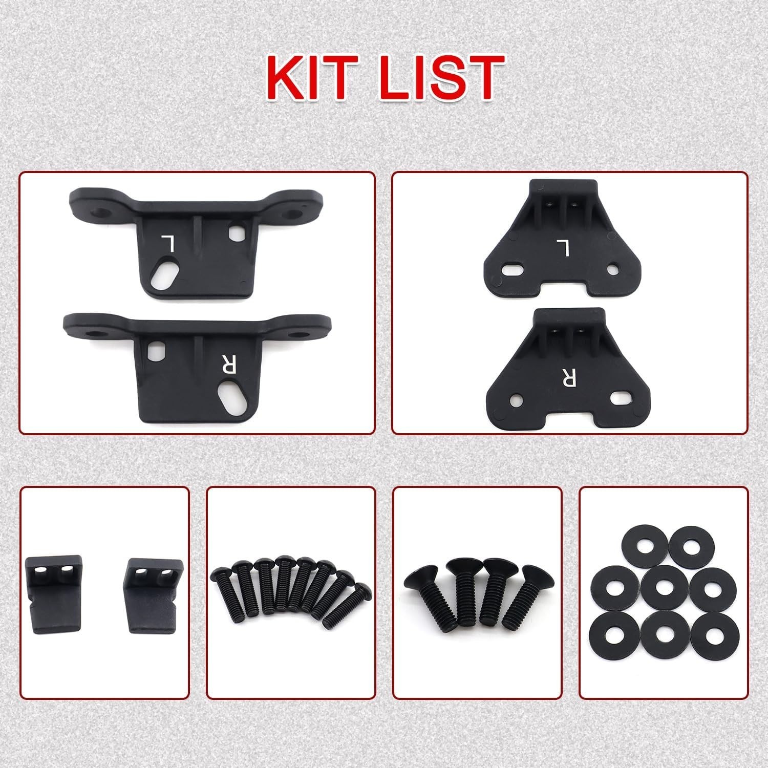 Hard Top Mounting Bracket kit for 2018 2019 2020 2021 2022 2023 2024 Wrangler