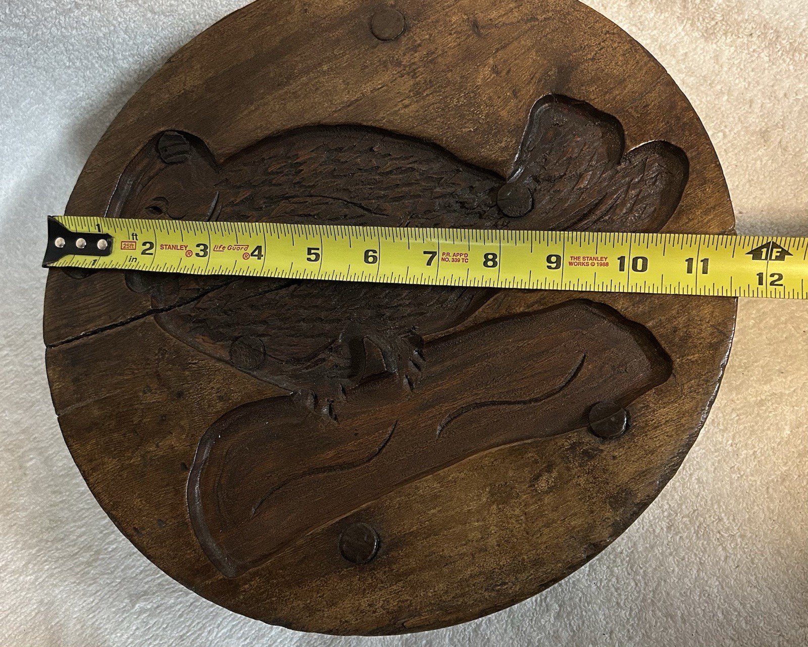 Awesome Antique Pennsylvania Dutch Duck/Bird Cheese Press Mold Excellent Piece!