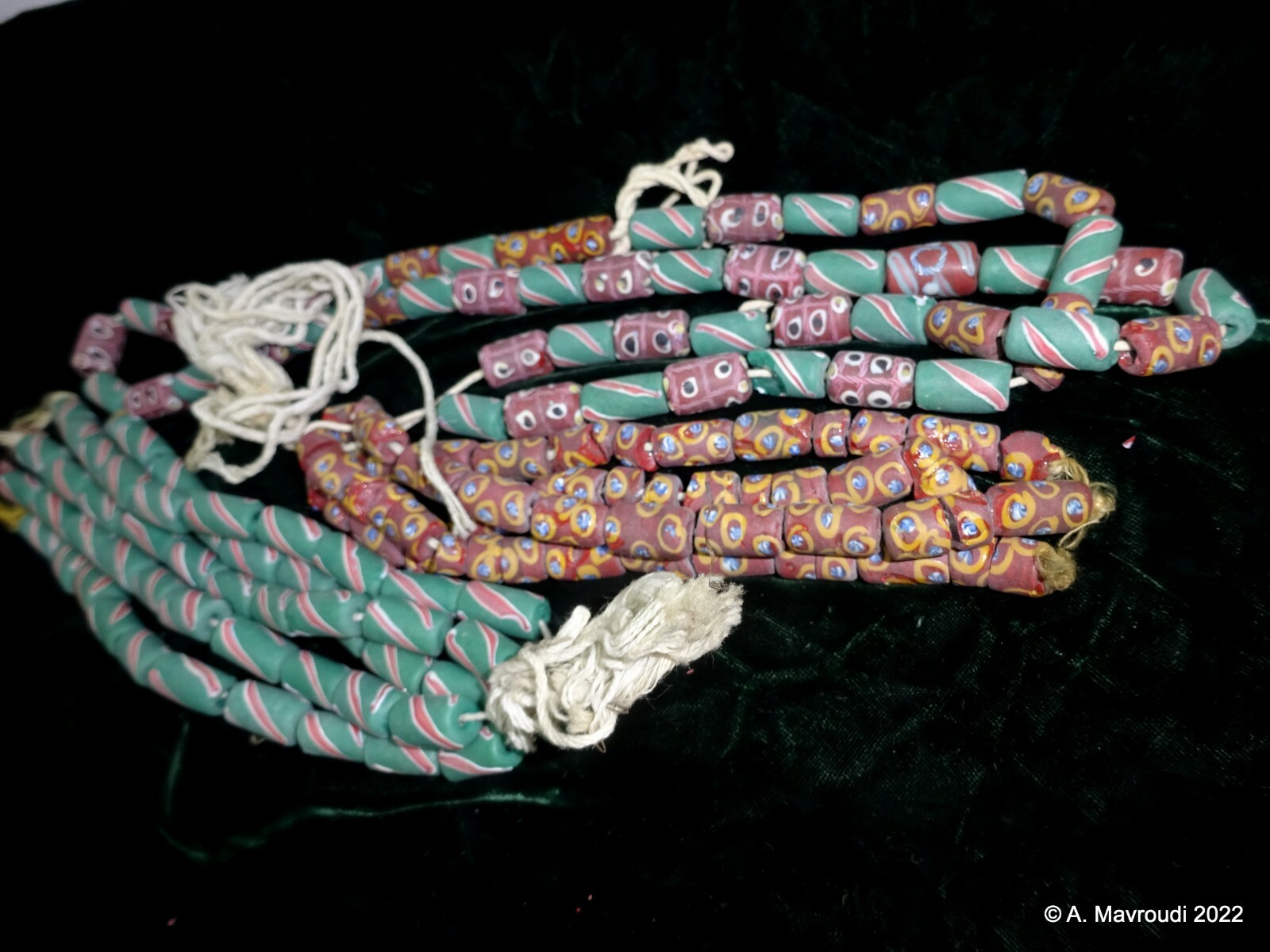Venetian African Trade Glass Beads Collection of Old Fancy Beads