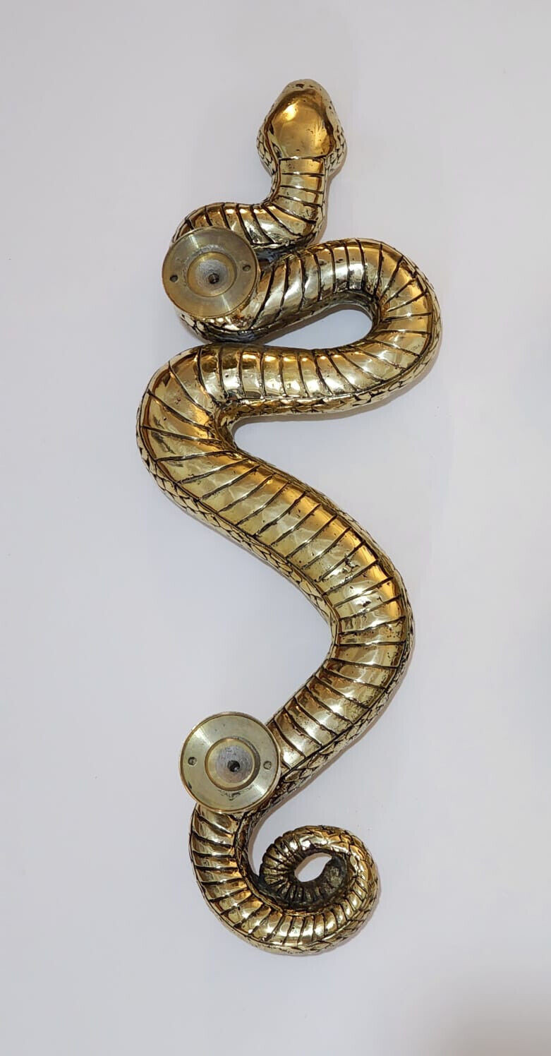 RIGHT HAND 14″ inch long Small version RATTLE SNAKE gorgeous door handle
