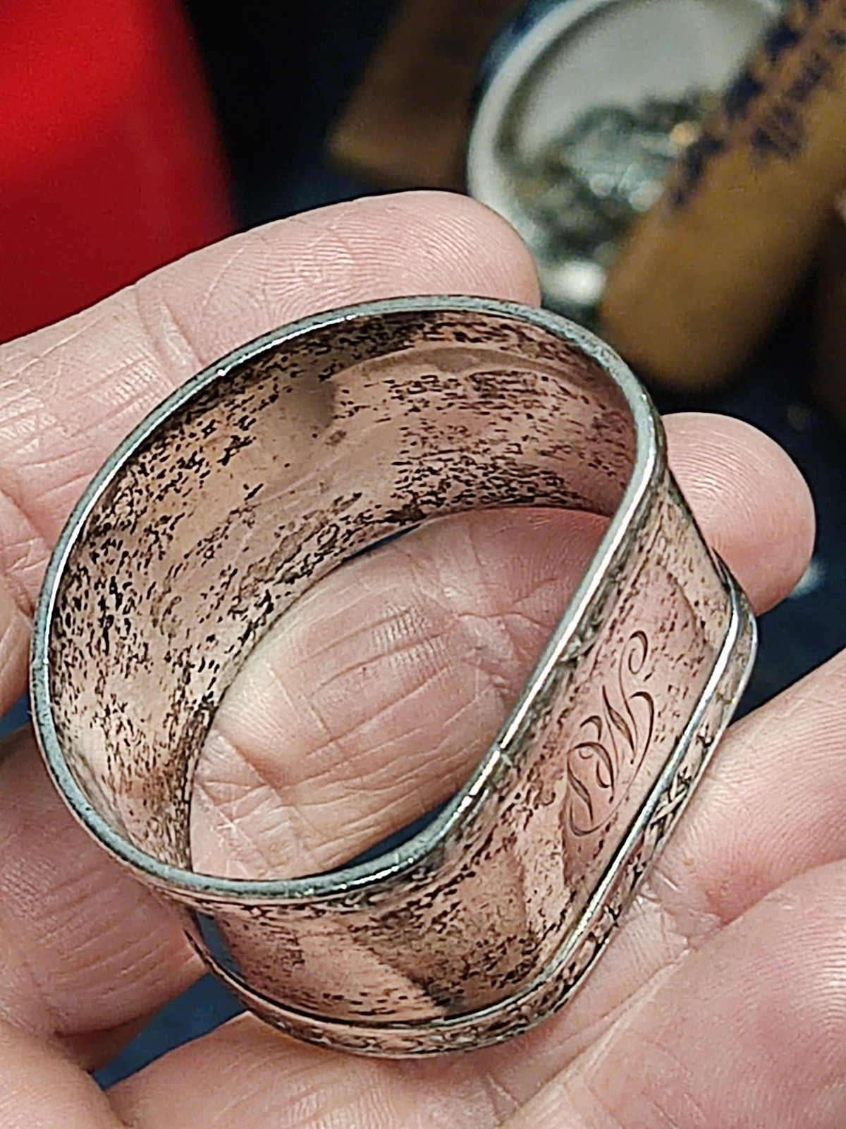 Sterling Silver Napkin Ring – London Hallmark – 35 Grams