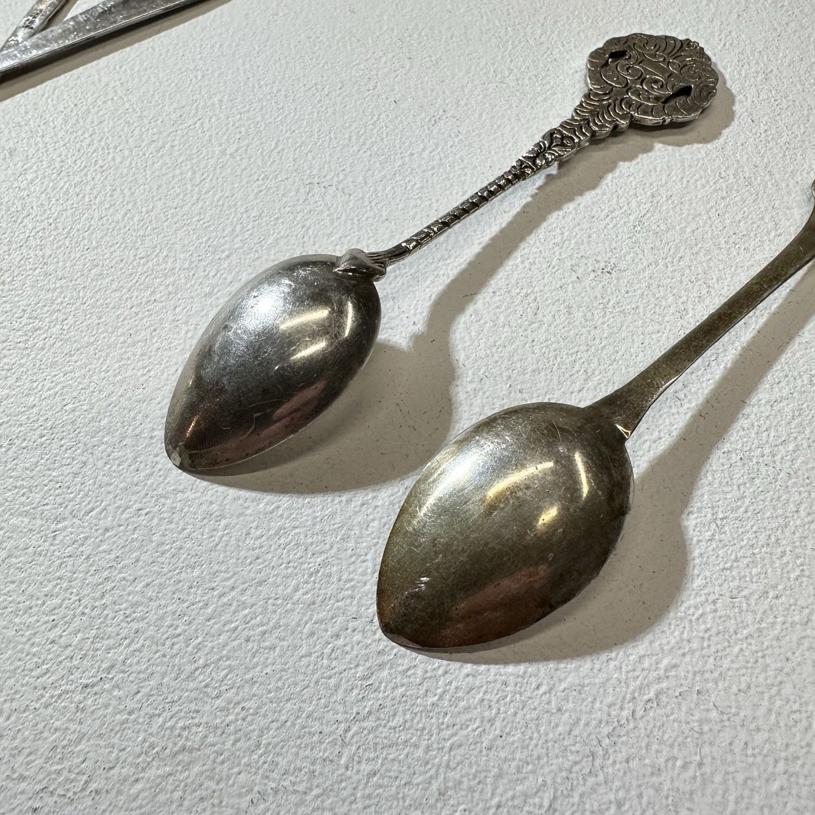 Lot Of Vintage Coin Silver Souvenir Spoons