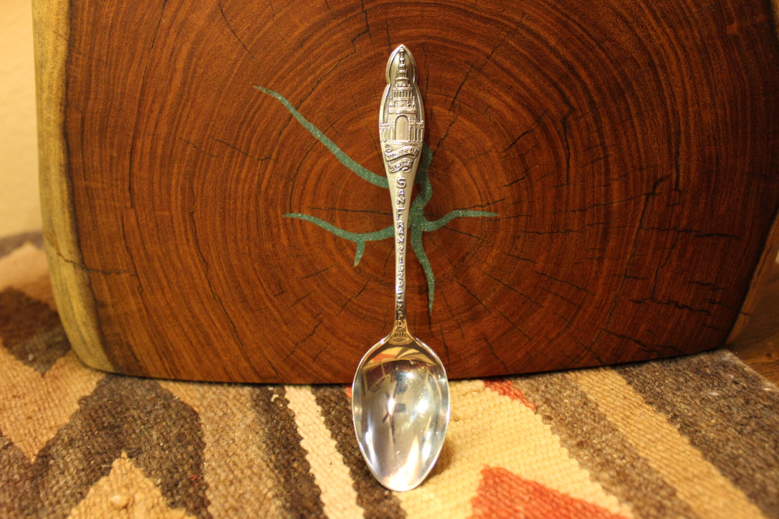 Jeweled Tower San Francisco Sterling Silver Souvenir Spoon 1915 Panama Expo