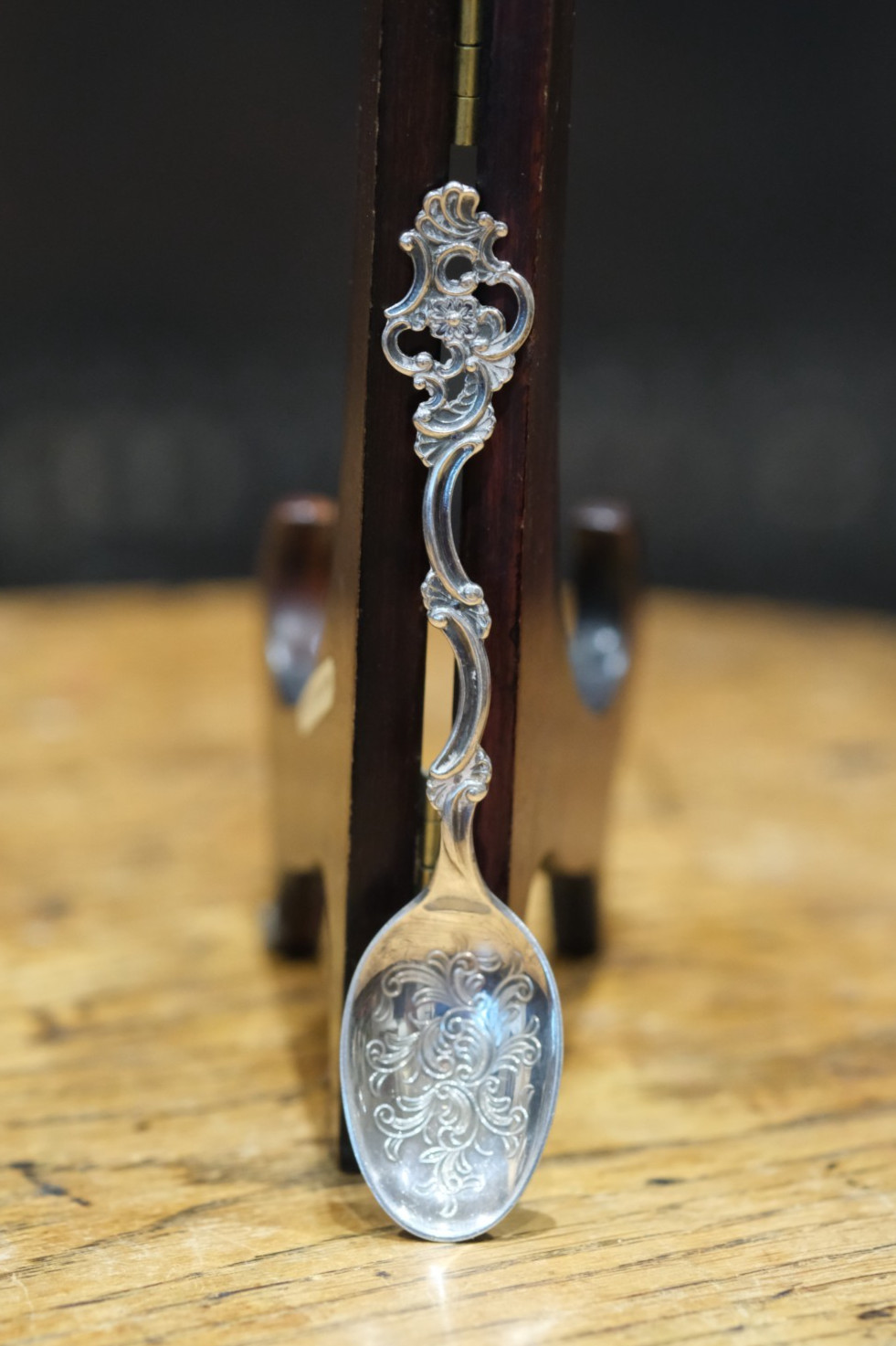 Thorvald Marthinsen Norway Sterling Silver Viking Ship Condiment Spoon