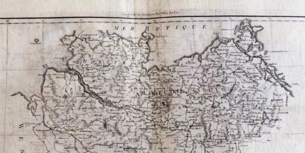 18thC German Map Copper Engraving Lower Saxony Bonne c1780 Cercle Basse Saxe