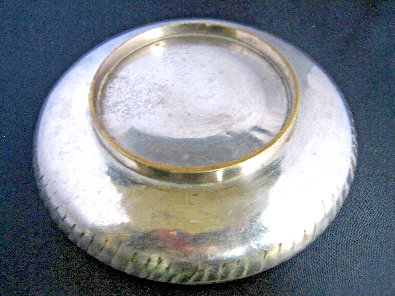 Vintage antique B.I.C. Indian hand made brass bowl / ashtray