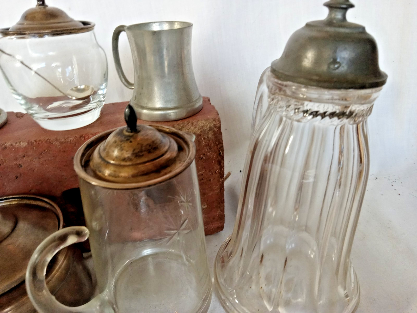 Silverplate, Sterling, Pewter, Crystal, Jigger, Mustard, Syrup WOW! FREE SHIP
