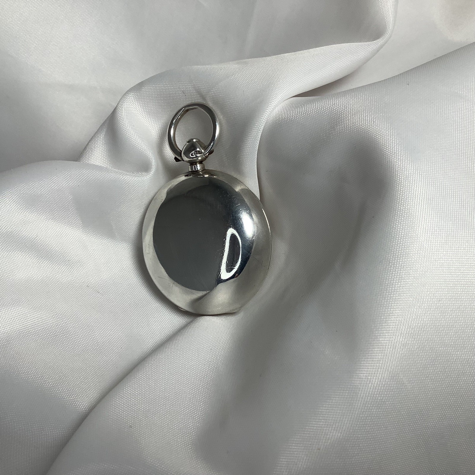 SOVEREIGN CASE SINGLE ANTIQUE HM SILVER 32g ‘AARON LUFKIN DENNISON’ 1912