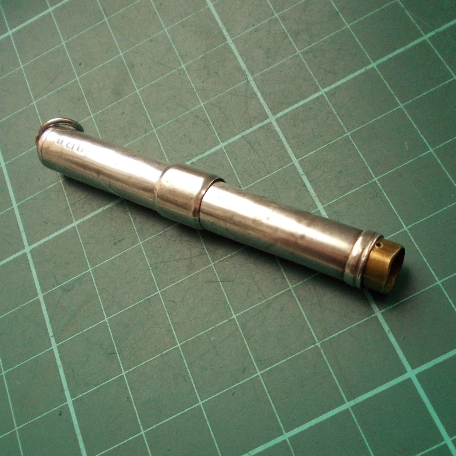 Solid 925 Sterling Silver Retracting Pencil Holder Hallmarked