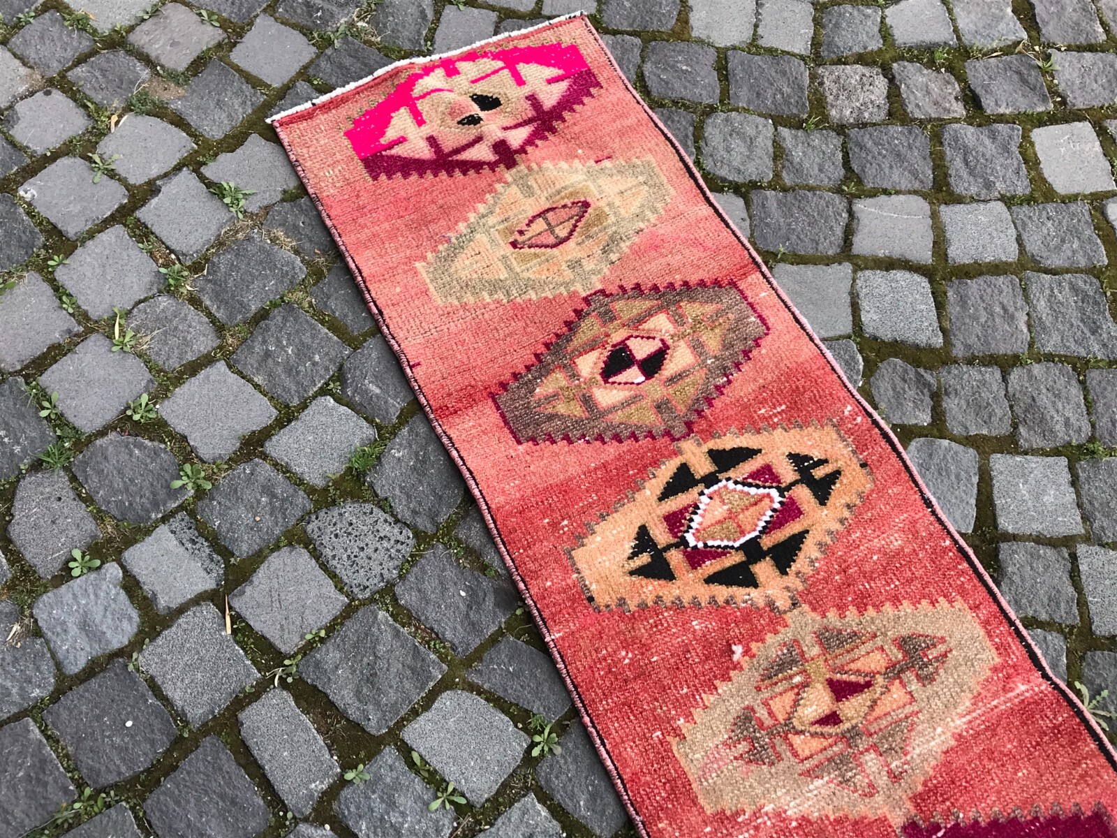 Turkish Antique rug Bohemian Area rug Oushak rug Vintage Rug Handmade Wool rug
