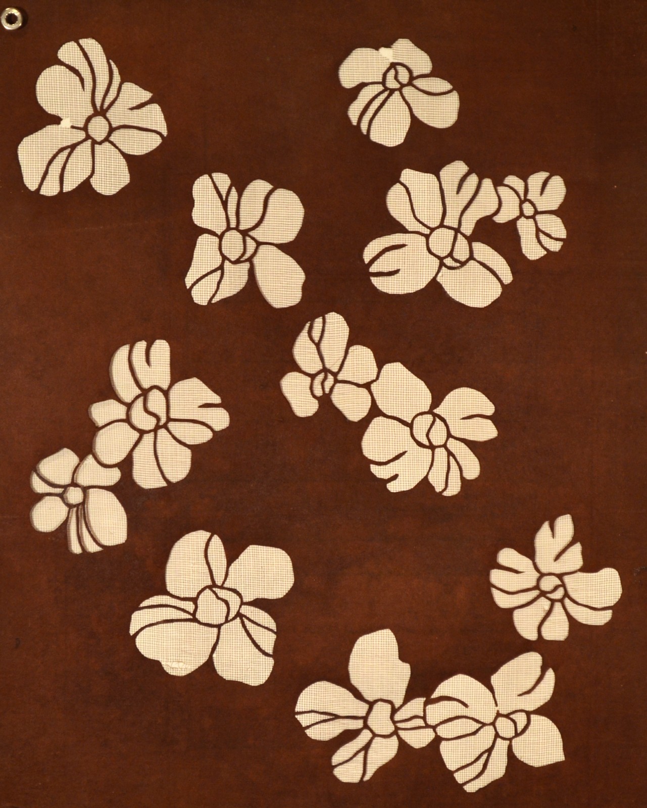 JAPANESE VINTAGE KATAGAMI 1930’s ANTIQUE PAPER KIMONO STENCIL / ART (RG2836)
