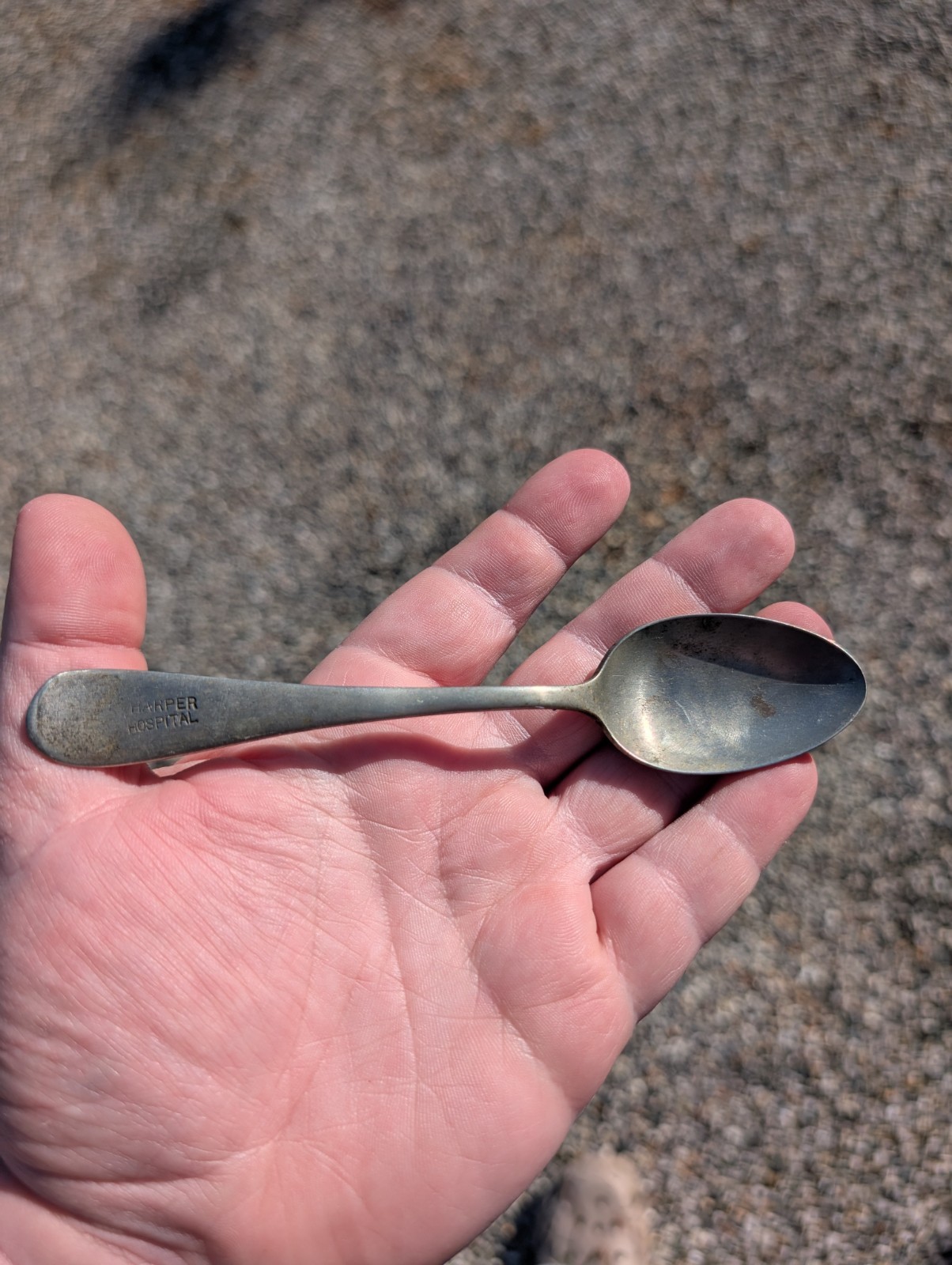 Harper Hospital Detroit Michigan MI Advertising Spoon Stratford Silver Plate
