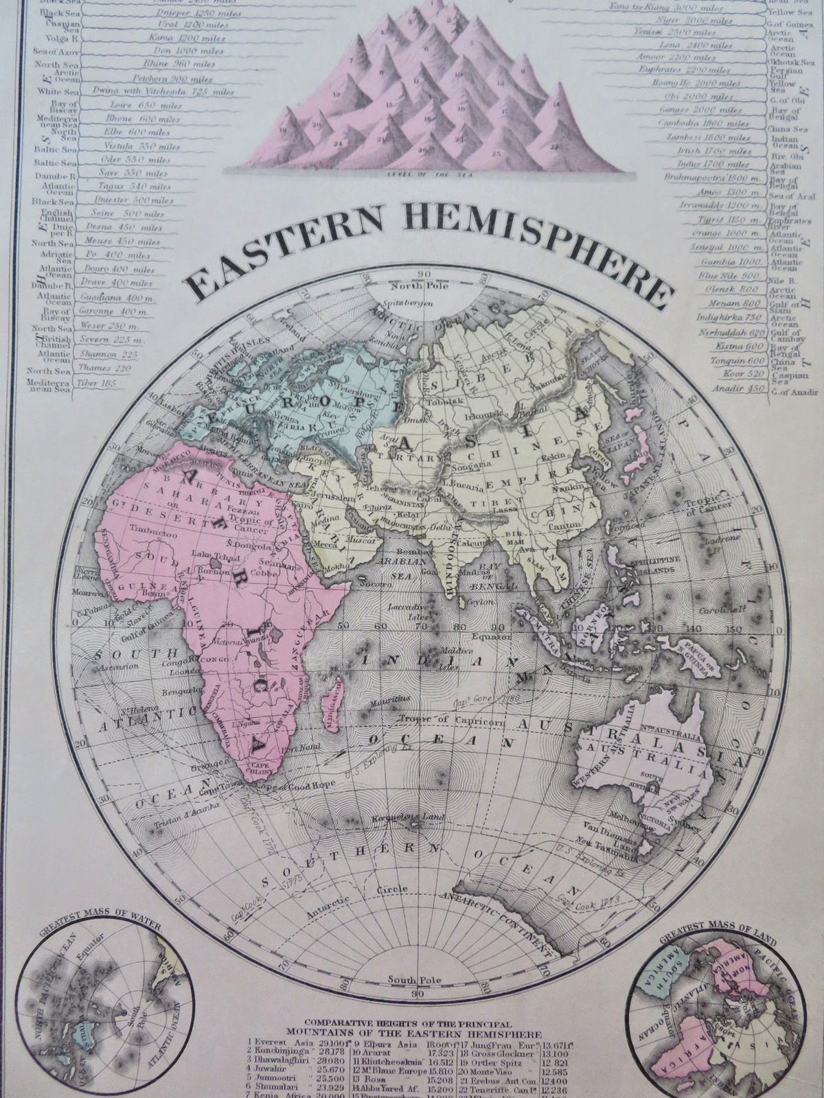 Eastern Hemisphere Australia Lake Torrens Hook 1887 Mitchell Bradley old map