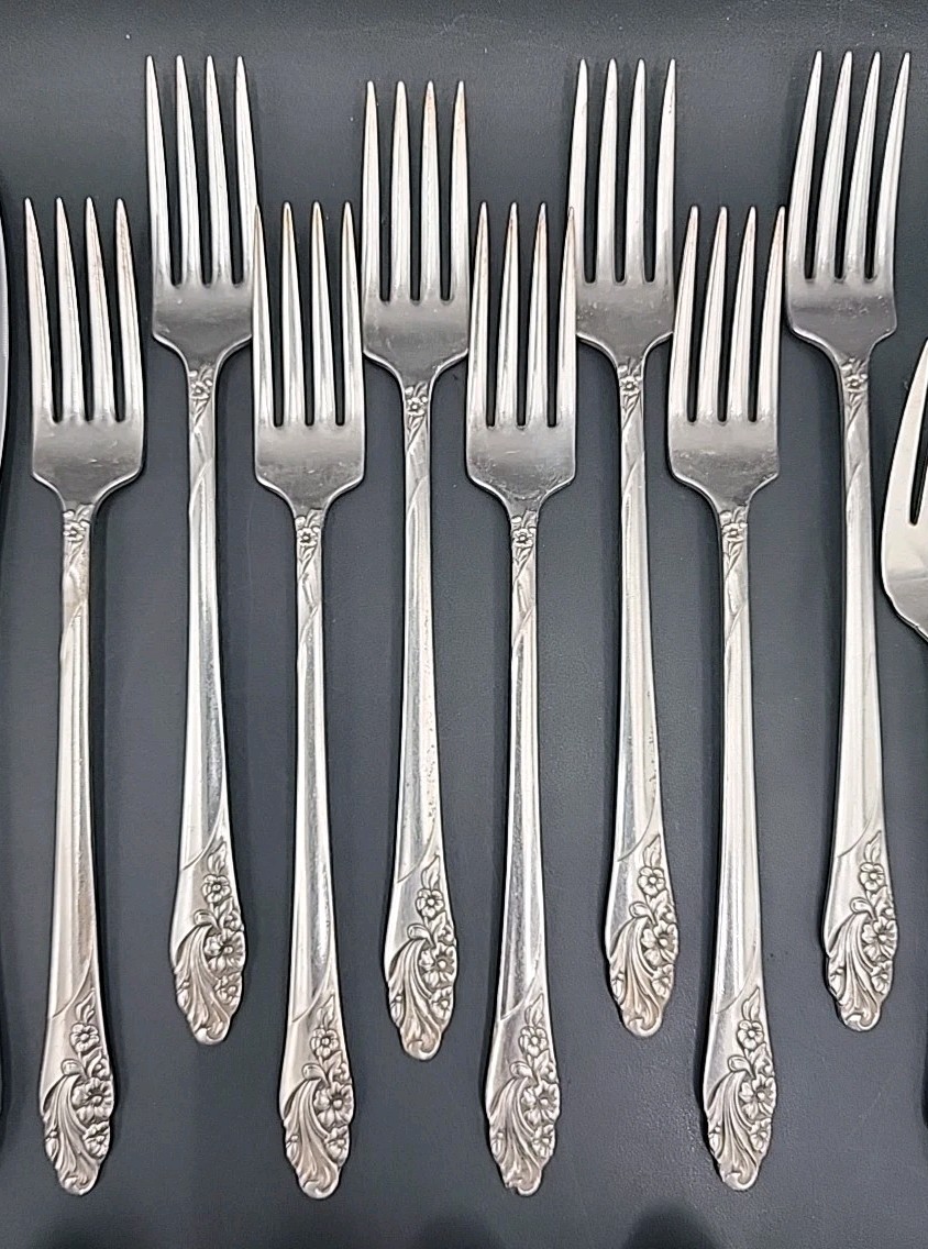 Oneida Community “EVENING STAR” Silverplate Flatware & Serving 52 pieces