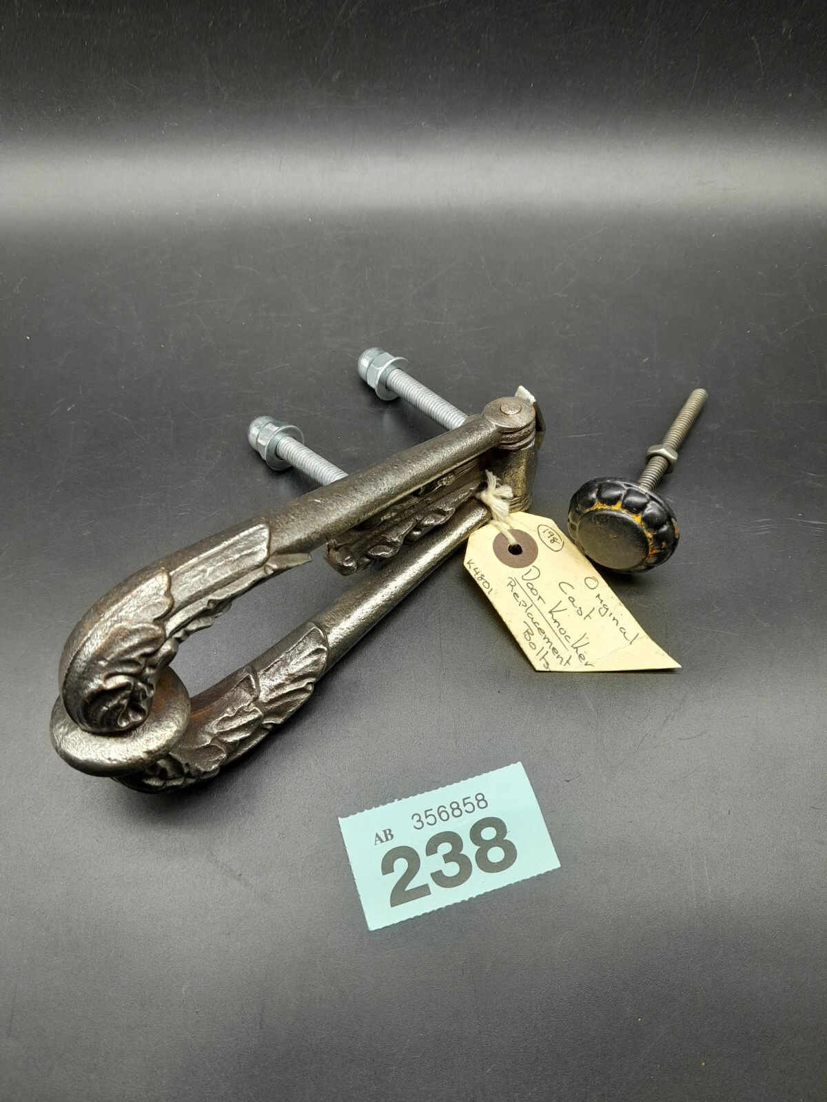 Reclaimed Original Victorian Front Door Knocker Cast Iron 17cm Long #238