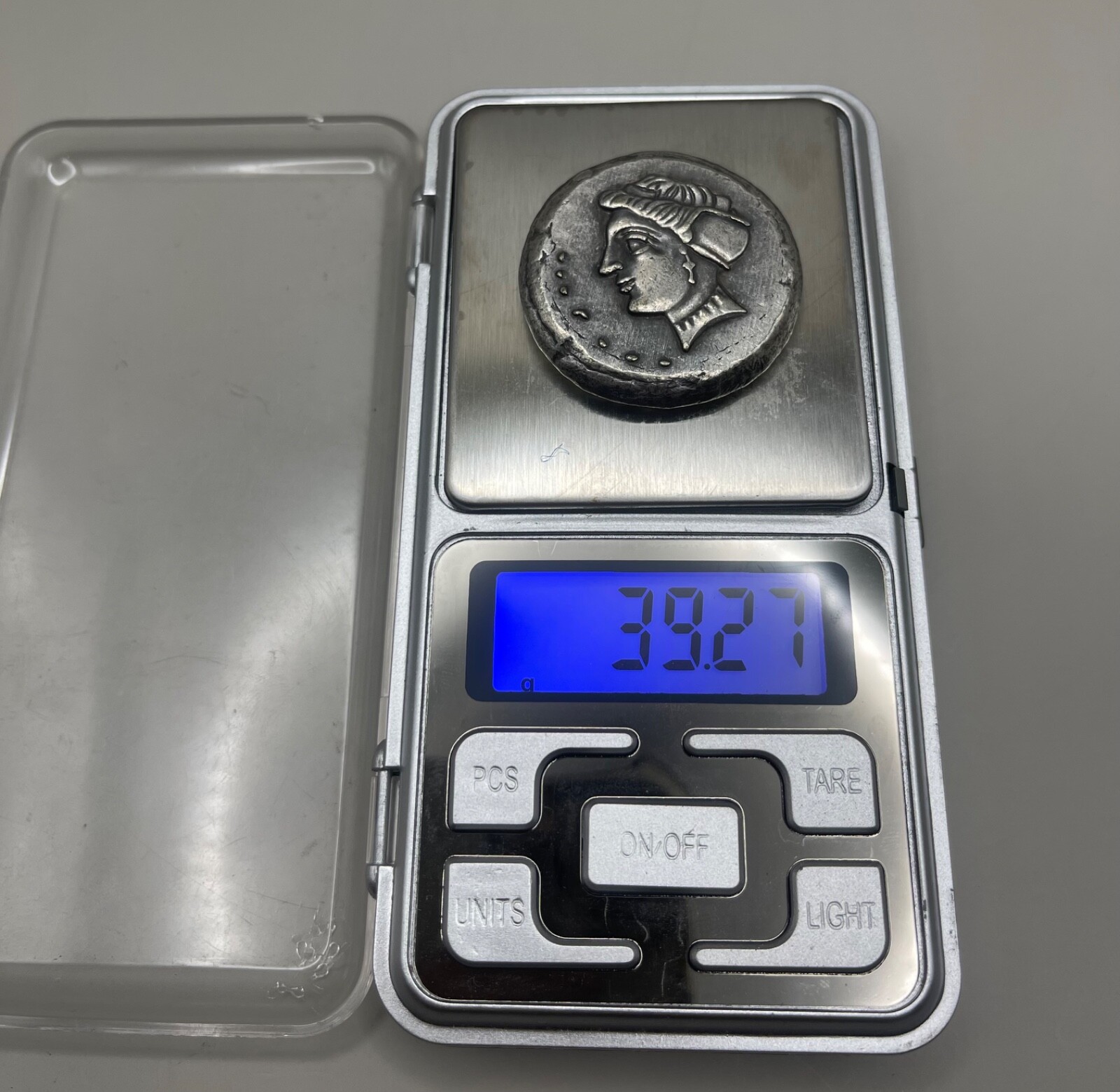 Ancient Greek mapaohn Inscripted unsearched Coin in good condition