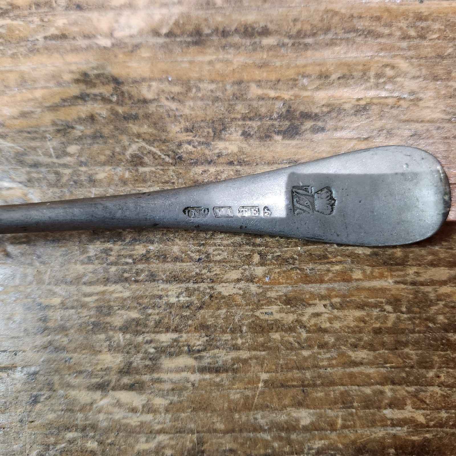 Antique Victorian YATES Pewter Small Sauce or Toddy Ladle – Approx 6.25 inches