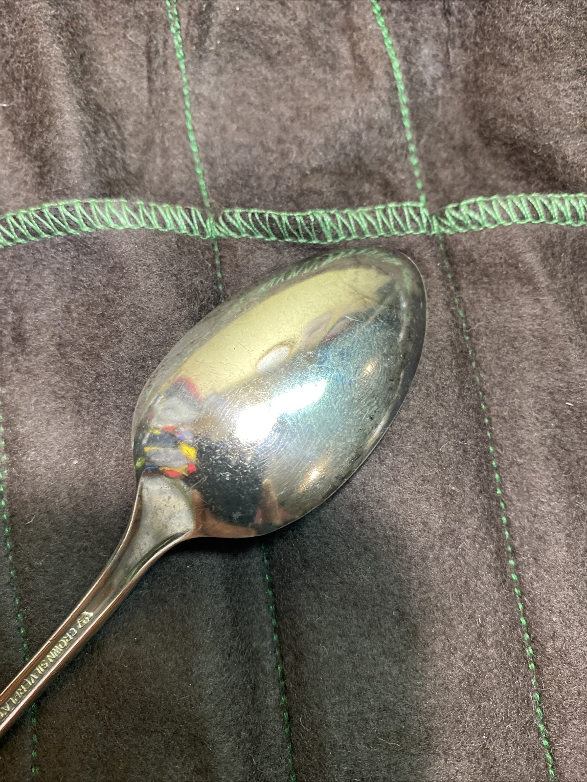 Crown Silverplate 1939 Radiance Pattern Long Handle Tea Spoon Sunday 7 3/4”