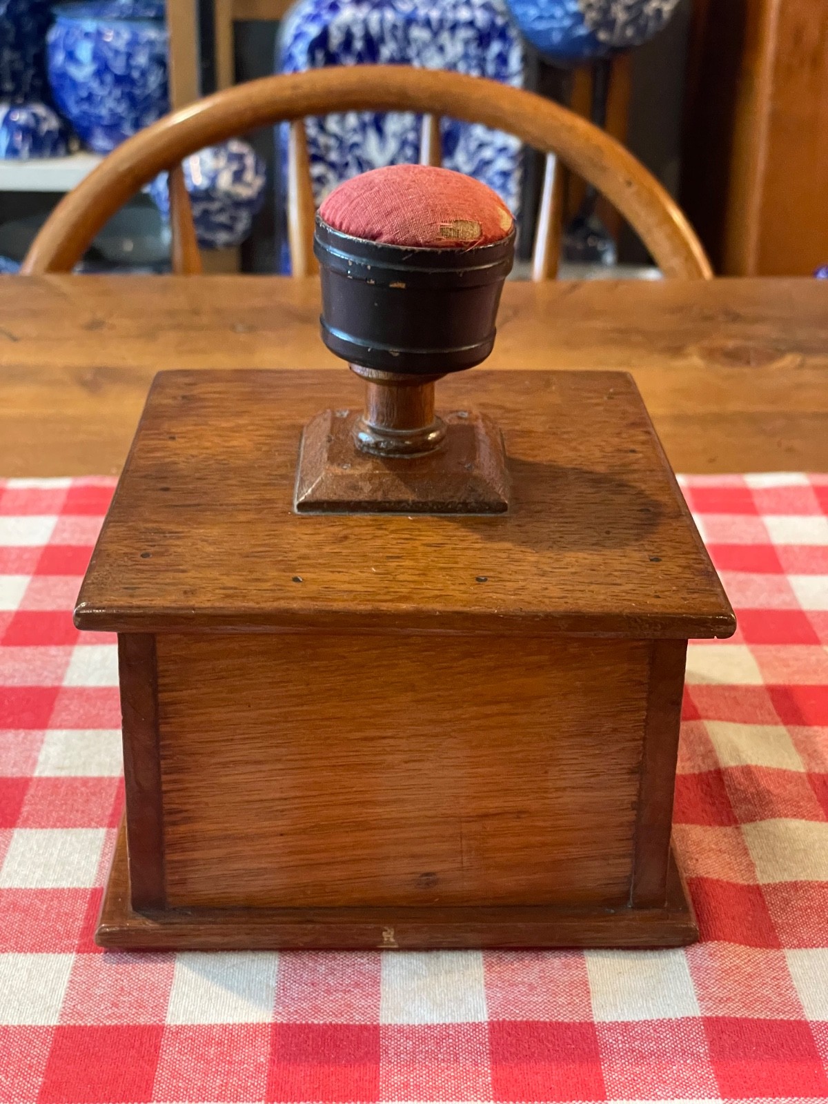 Antique Victorian Walnut Sewing Box (ca 1800’s)