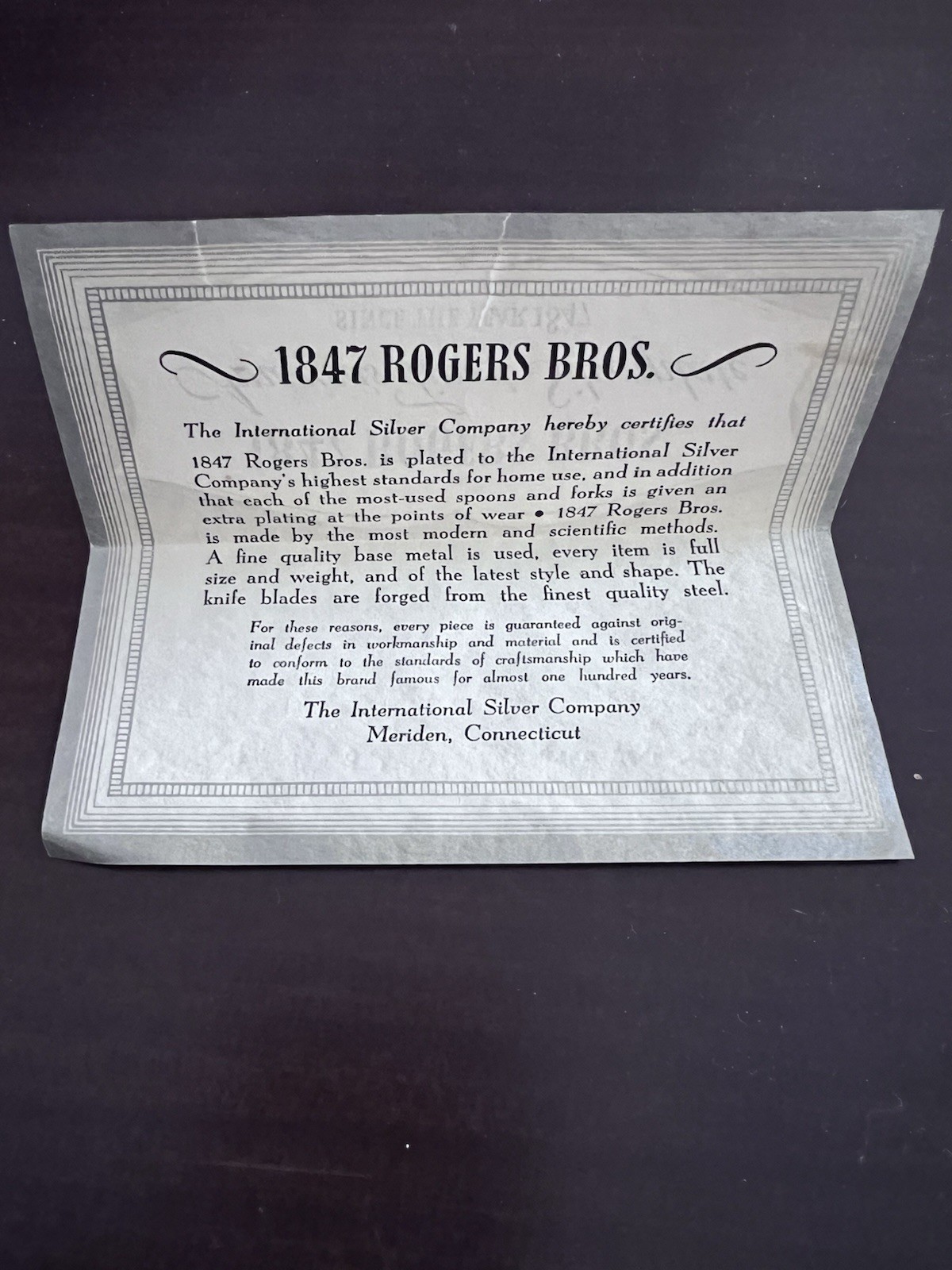 53 pc International Silver 1847 Rogers Bros. “Adoration” Silver Plate Flatware