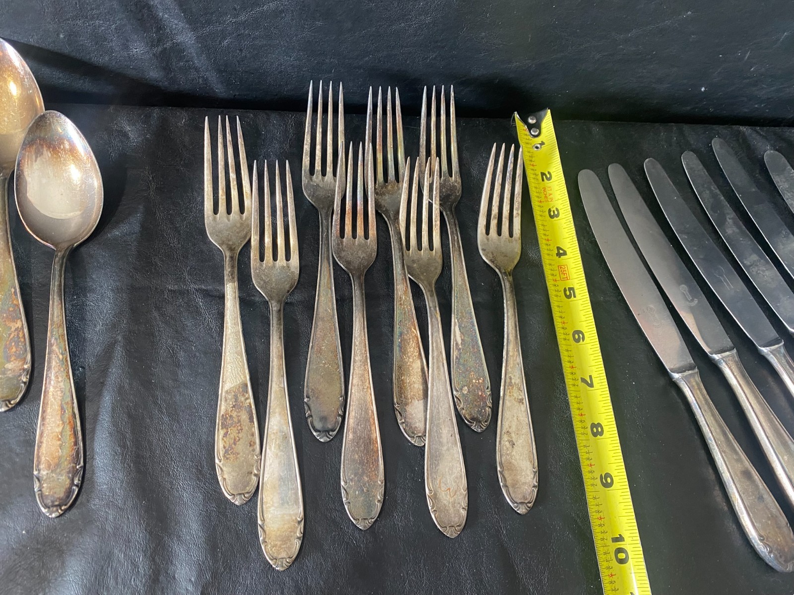 vintage BMF 90 silverplate flatware set 60 pieces fork spoon knife etc.