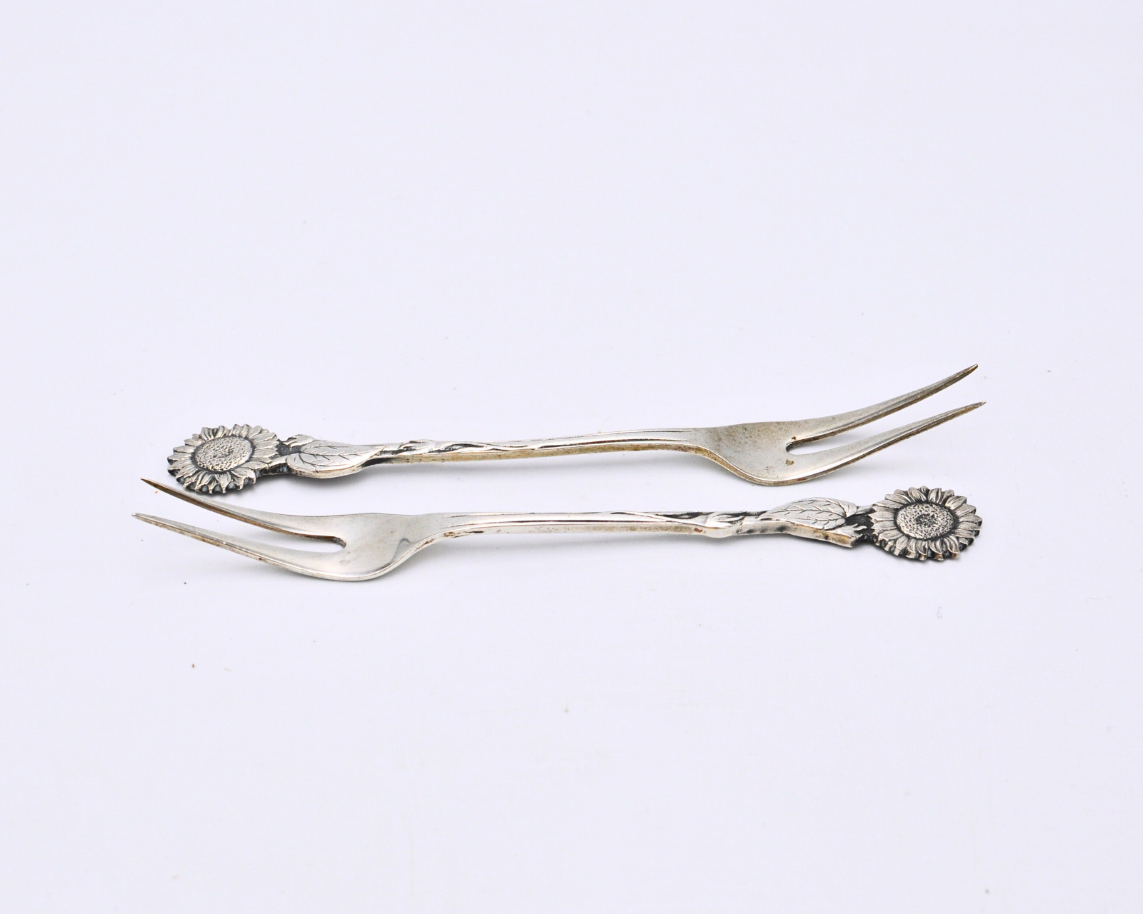 Continental Silver Hallmarked Sunflower Forks