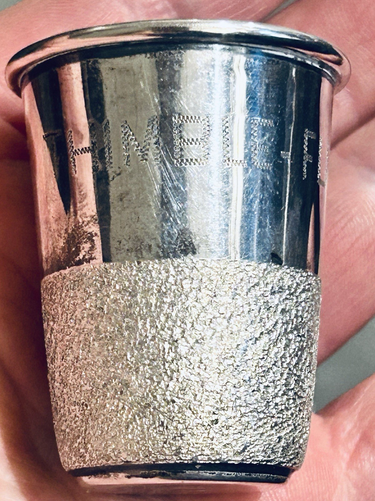 Vintage Plat-Mex-SA 17.68 Grams 925 Sterling “Thimble Full” Shot Glass Jigger