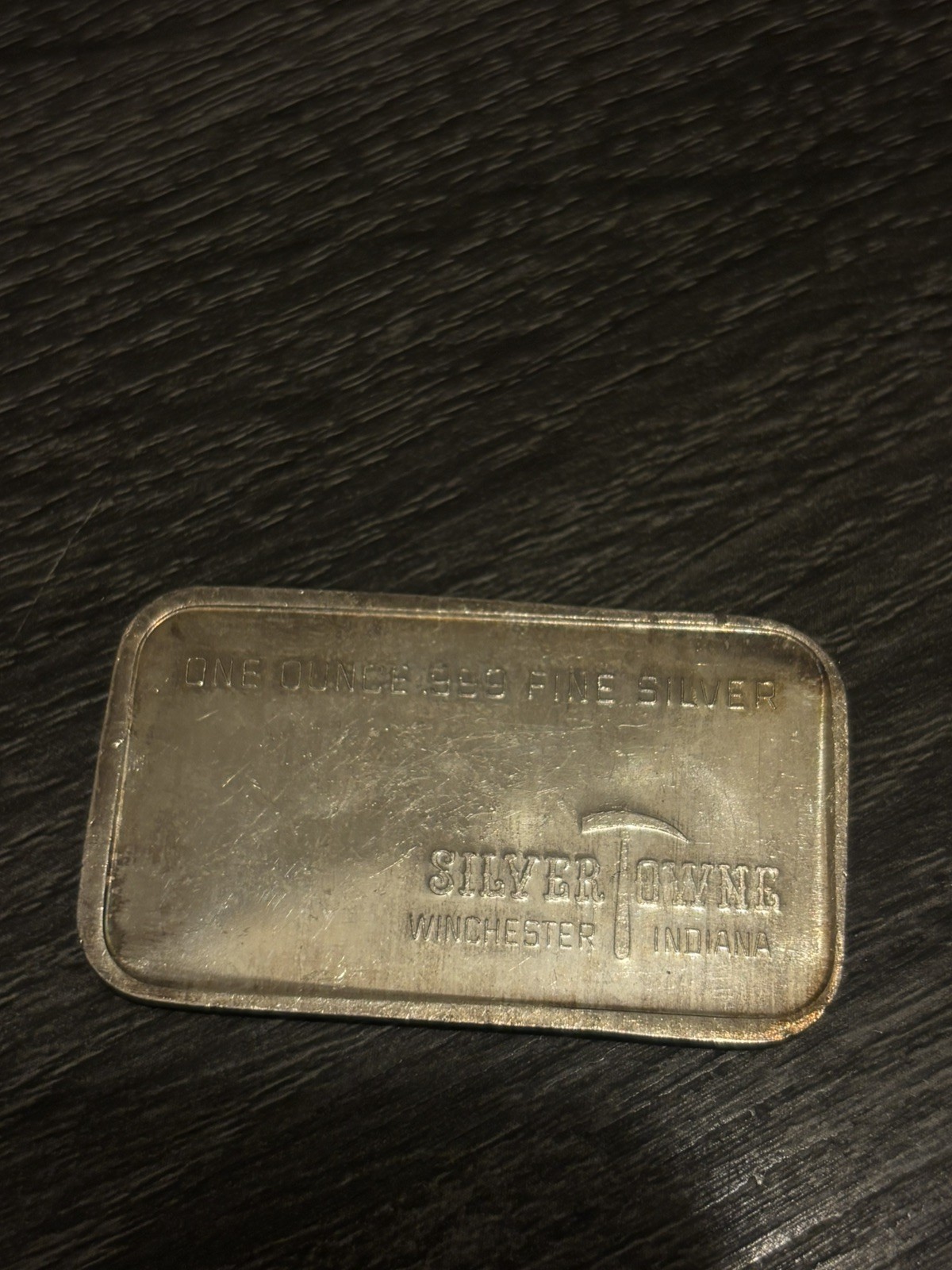 Silvertowne 1 oz .999 Silver Bar Bullion – Stagecoach Horse & Carriage RARE