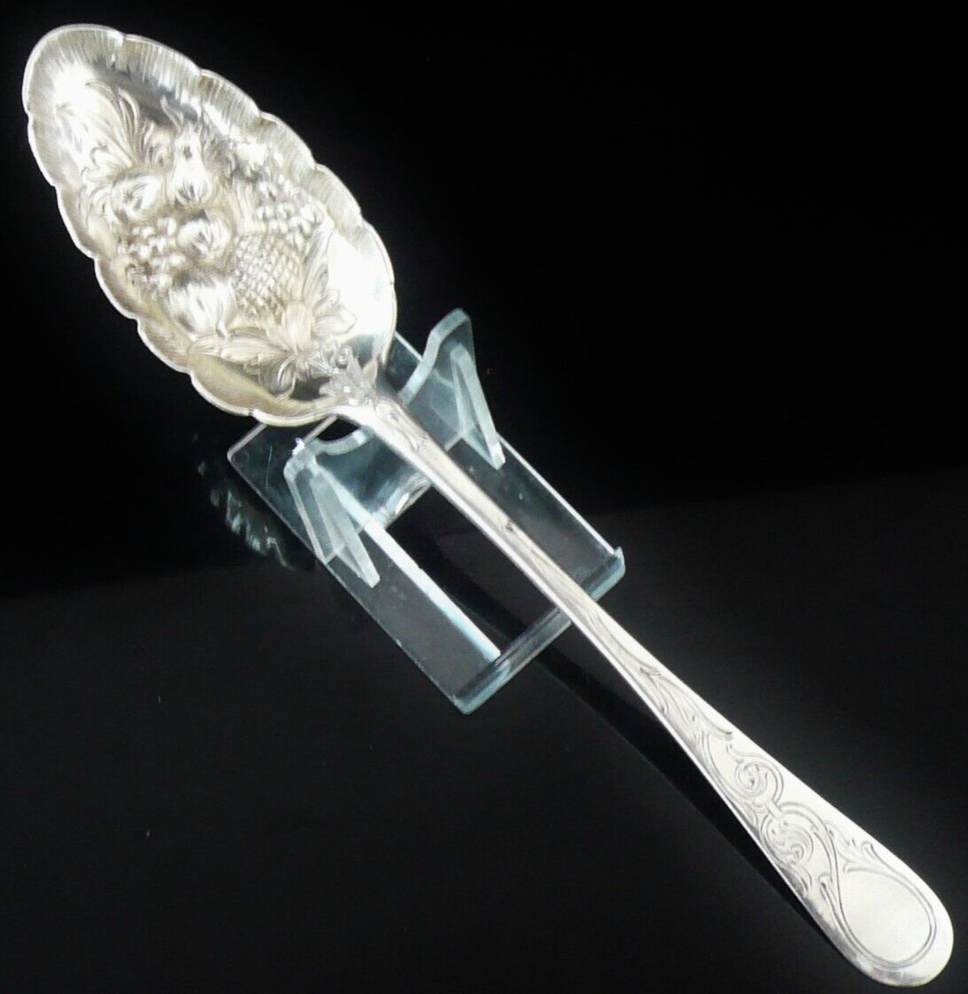 Scottish Provincial Large Silver Berry Spoon, James Erskine, ABERDEEN c.1800