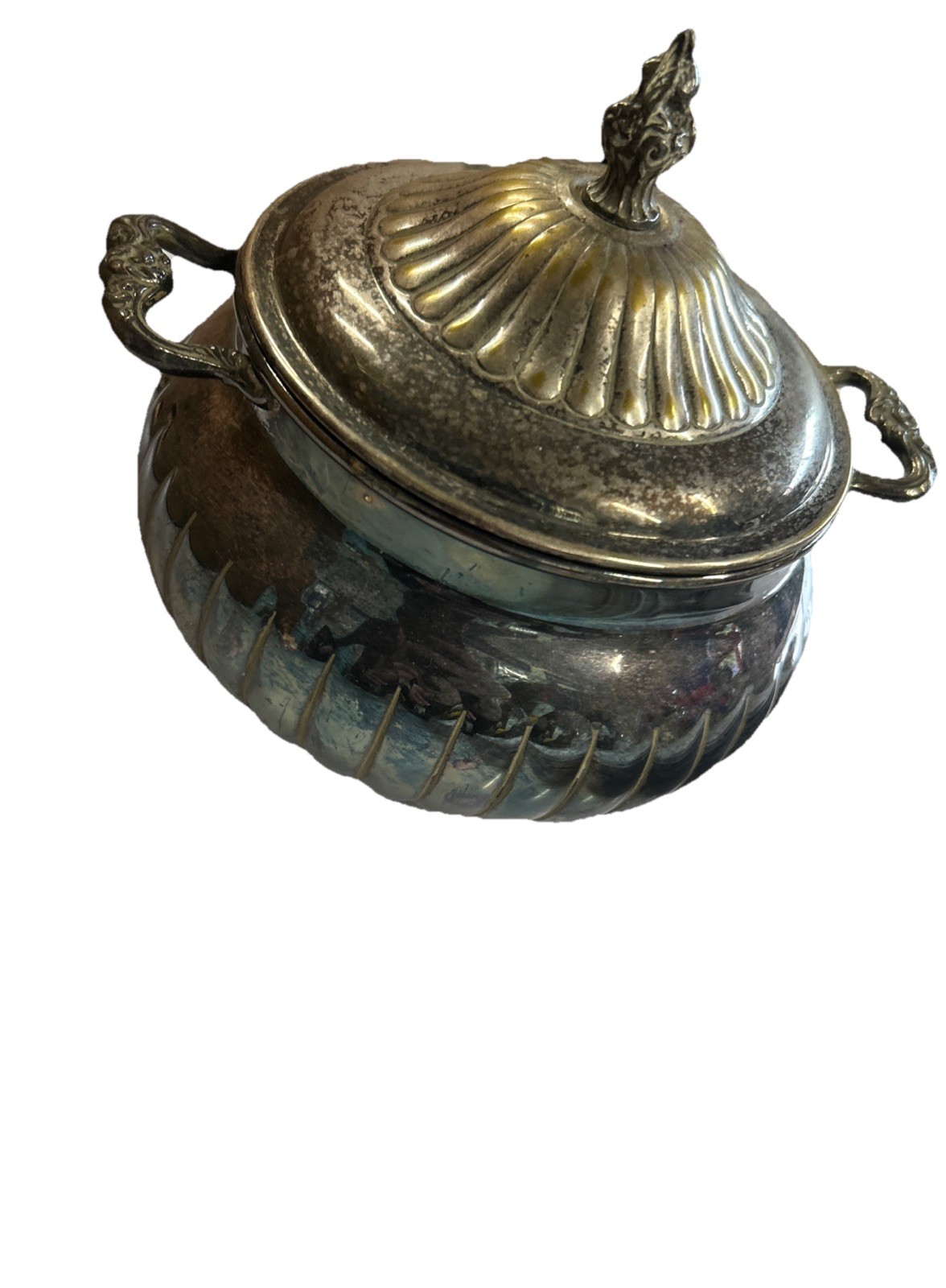 Vintage Sheridan silver-plated sugar bowl (Blackley).