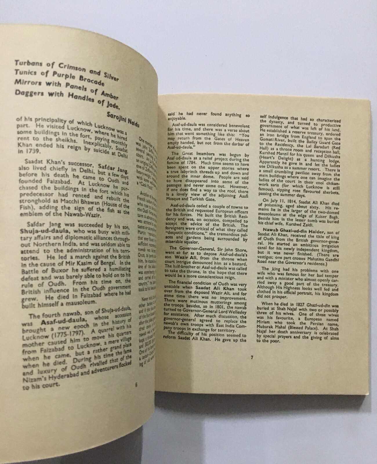 Snow, Cameron: Lucknow. Compiled By American Women’s Club, Lucknow. 1968