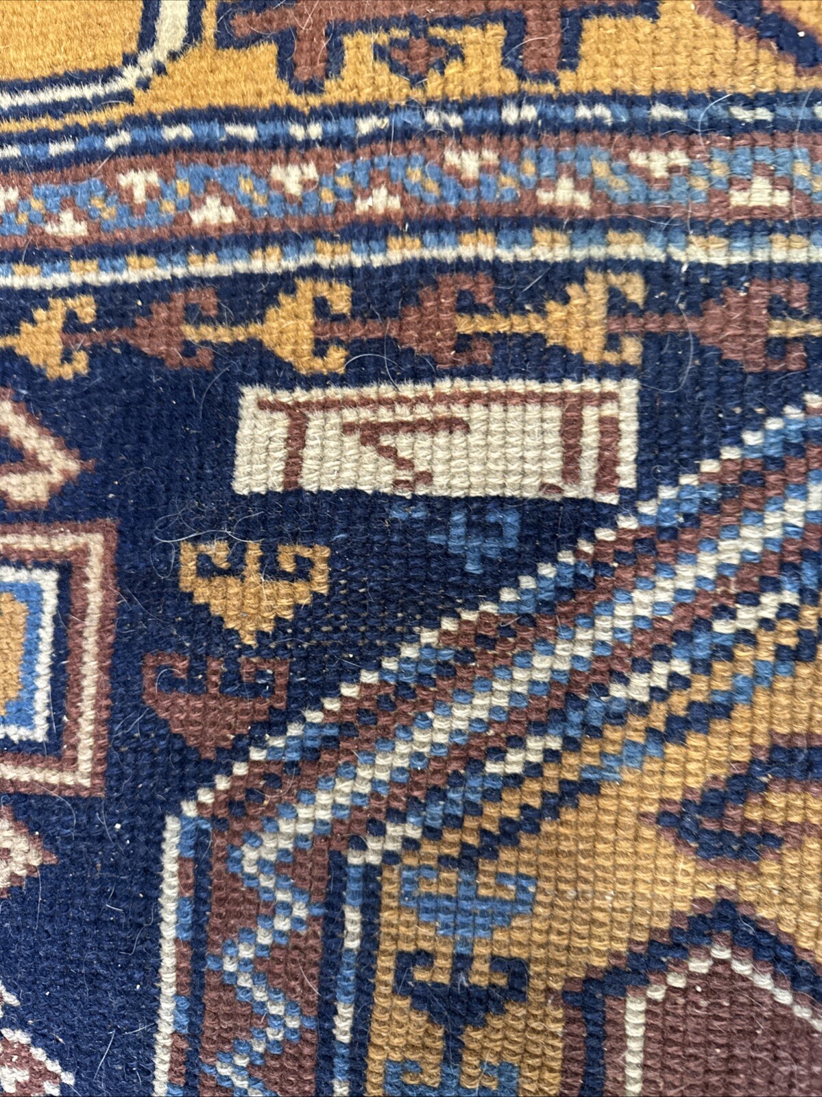 Antique Shrivan Double Nich “Signed “Prayer Rug