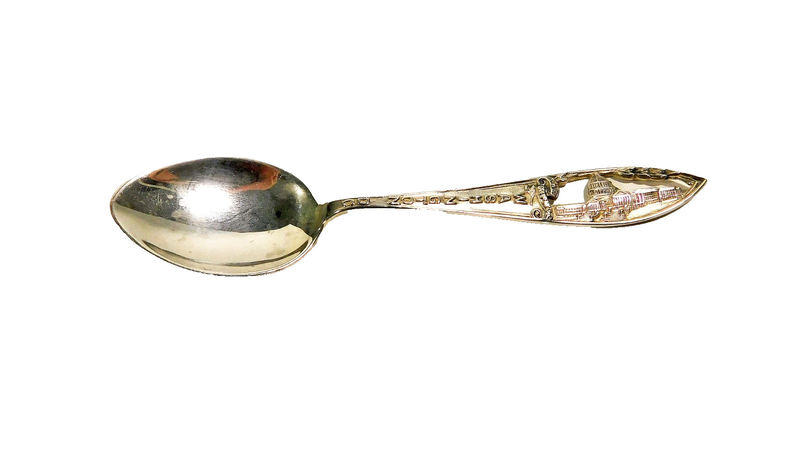Sterling Silver Souvenir Washington DC 3 ¾ Inch Spoon Capitol Building