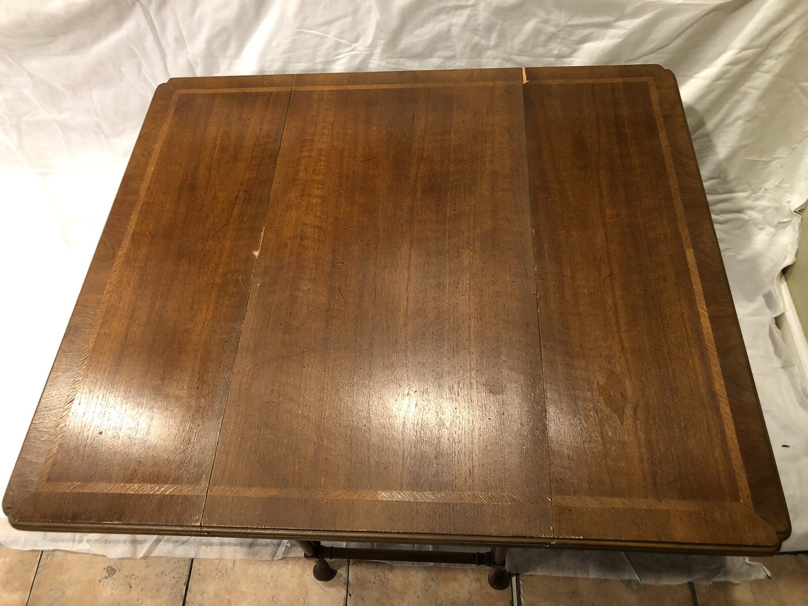 Henredon Folio Four Vintage Gate Leg Table Pembroke Drop Leaf Display Made USA