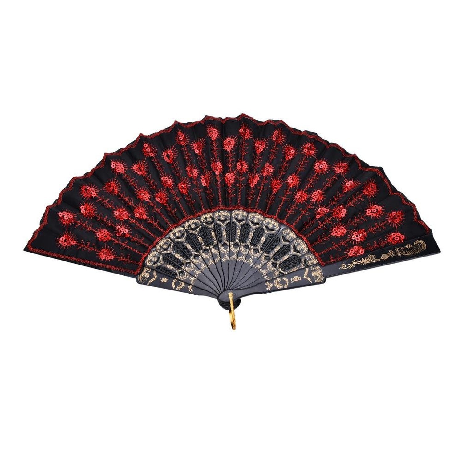 10 PCS Peacock Hand Fans, Spanish Folding Hand Fan, Vintage Dancing Party Fan…