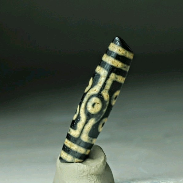 Pre-1800s Indo/Tibetan Old Agate 7 Eye Dzi Bead 13*57mm