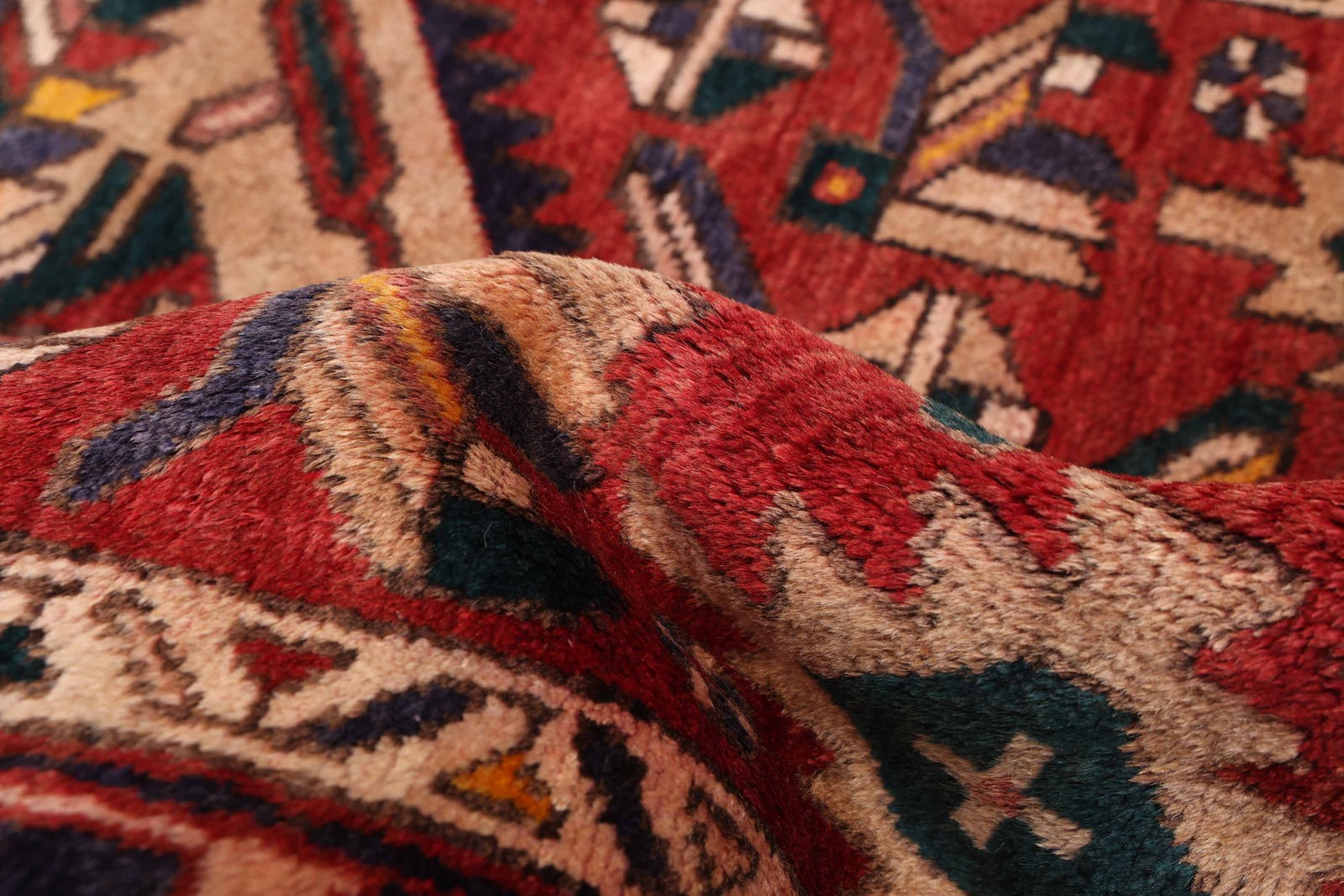 3’7″ x 11’0″ Vintage Hand-knotted Runner Rug Traditional Oriental Wool Carpet