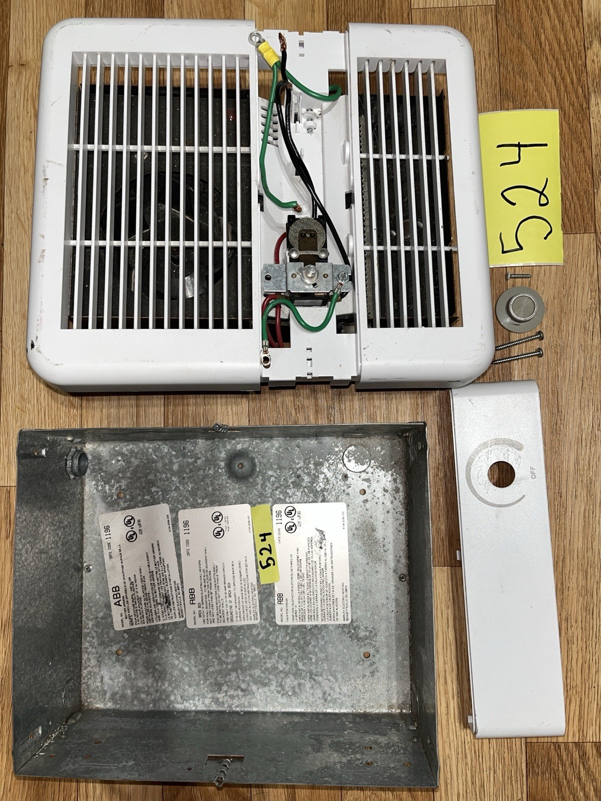 208 240 V 2000 Watt Heater With Thermostat Fan And Housing POWERFUL SPACE HEATER