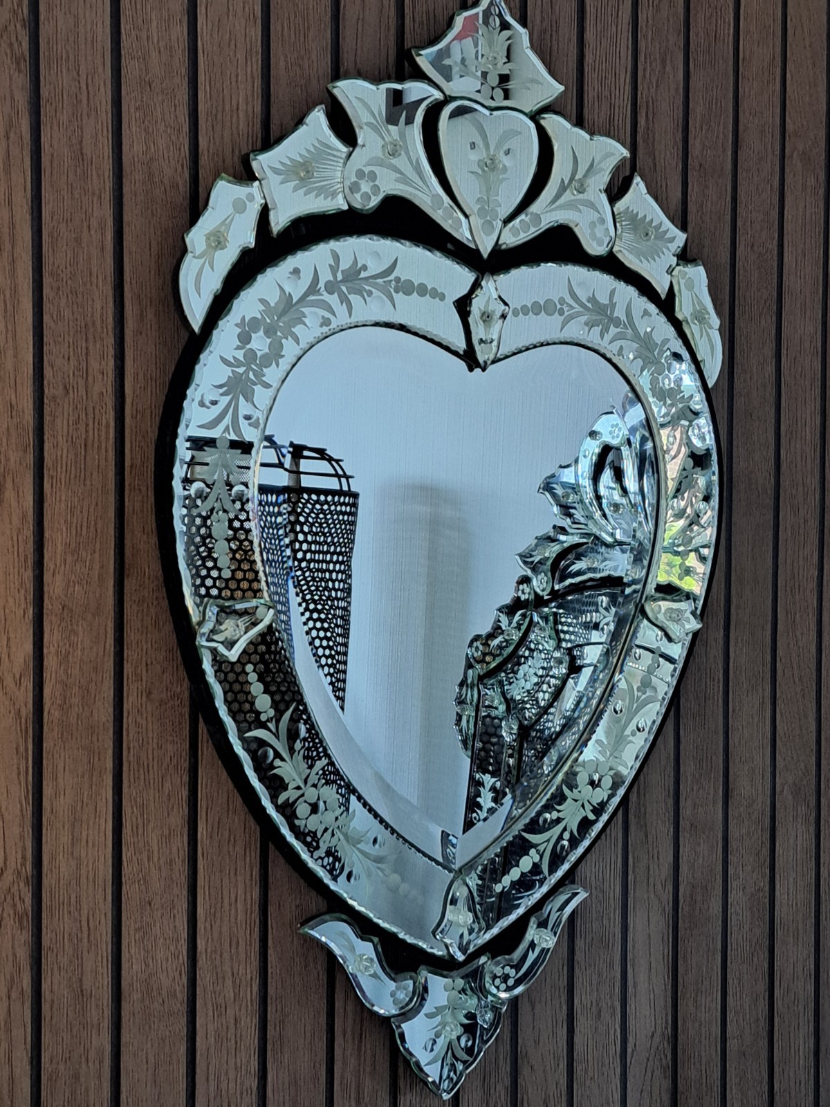 Venetian Heart Shaped Large Wall Mirror
