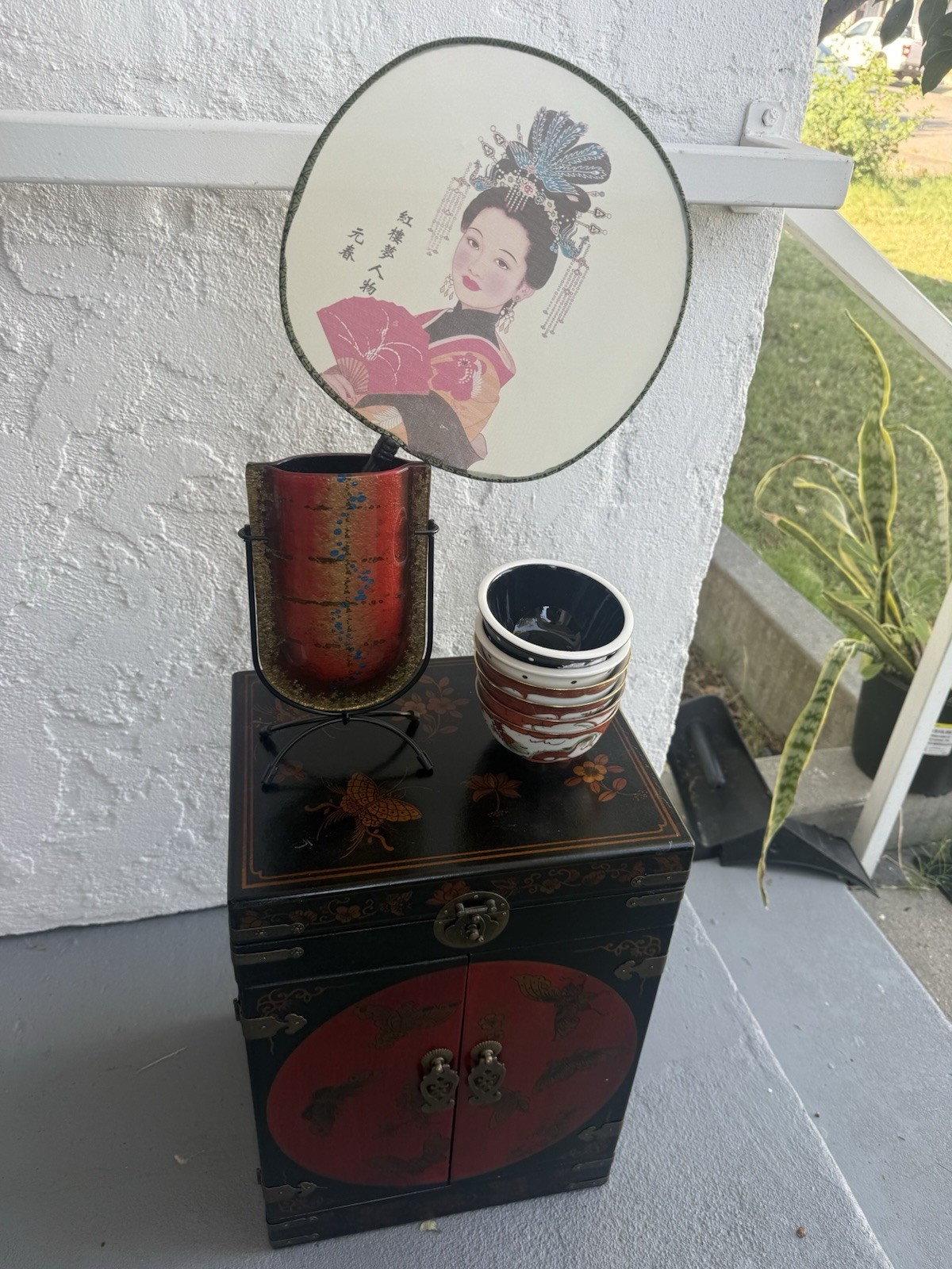 Antique Chinese Art Decoration 2ft Height 1 Feet Width Drawers Set