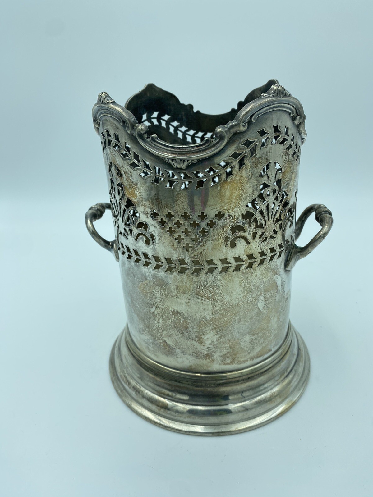 Antique Edwardian Silver Plated Bottle Holder Henry Wilkinson