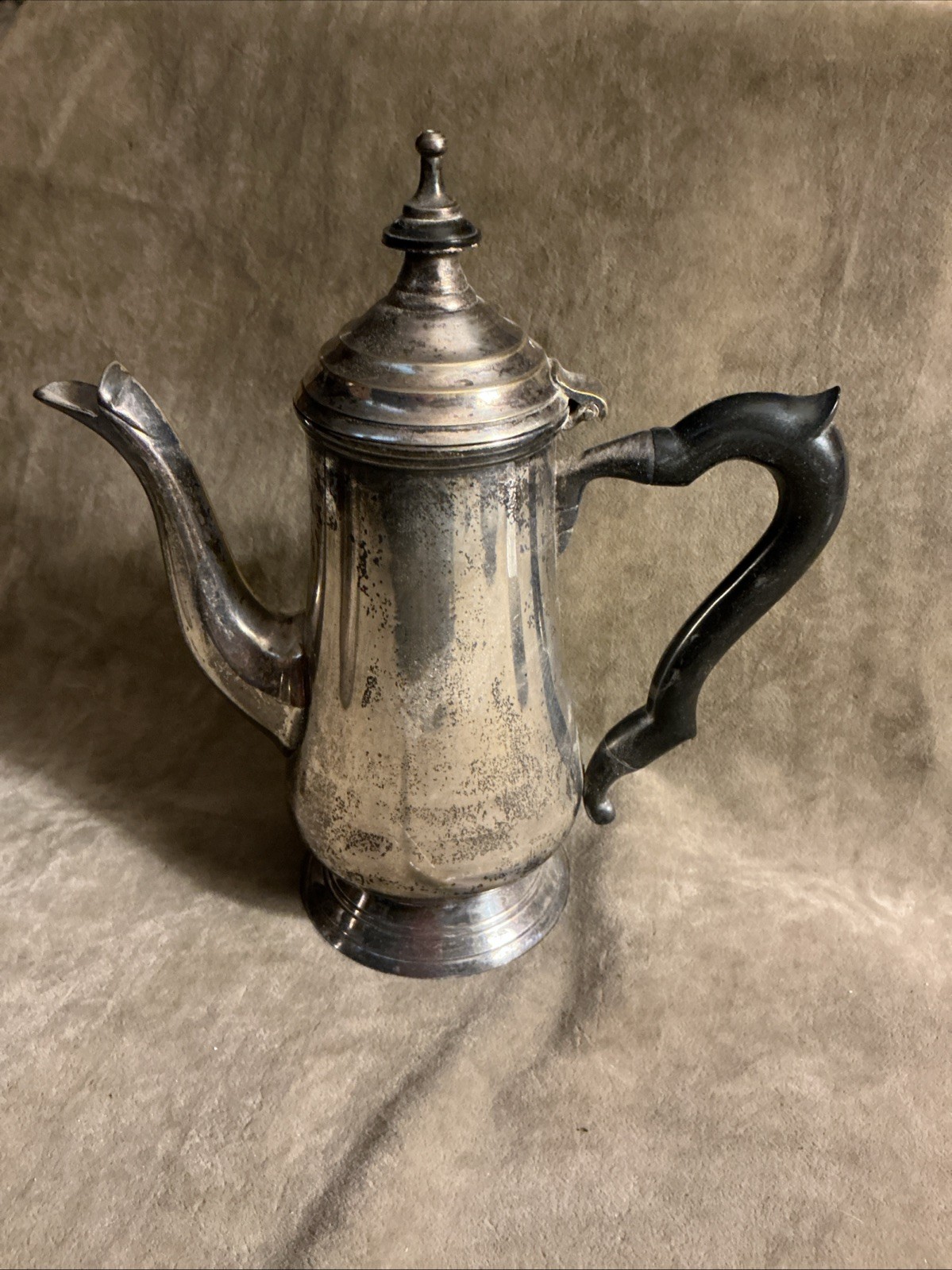 Leonard Electroplate Nickel Silver Plate Small Size Plastic Handle Coffee Pot