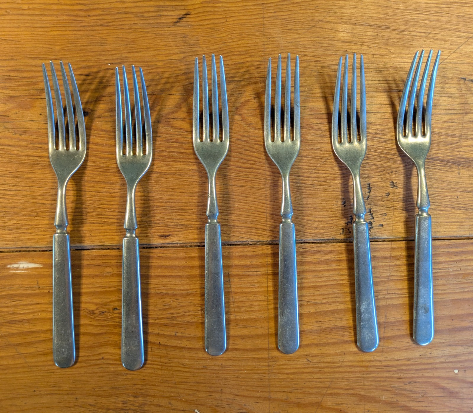 11 pieces Panama Silver Vintage Dinner Forks 1930s