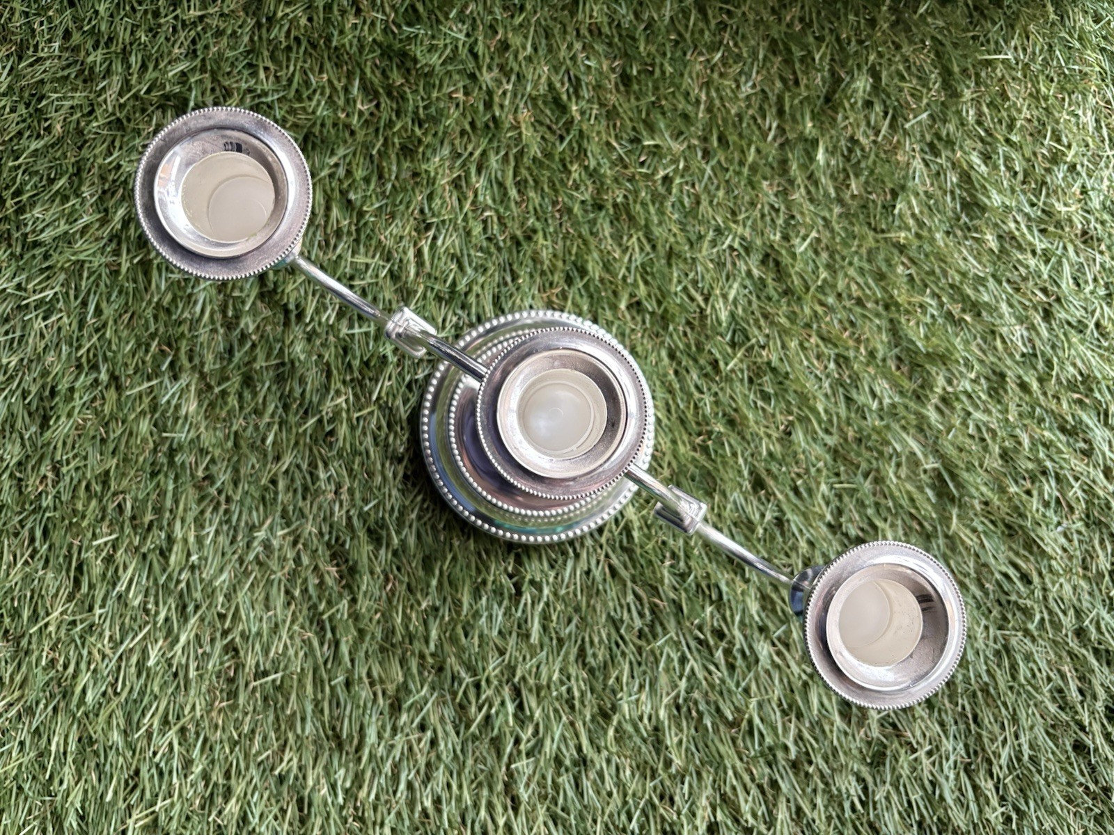 The Mayfair Collection Silver Played Candleabra Made in England
